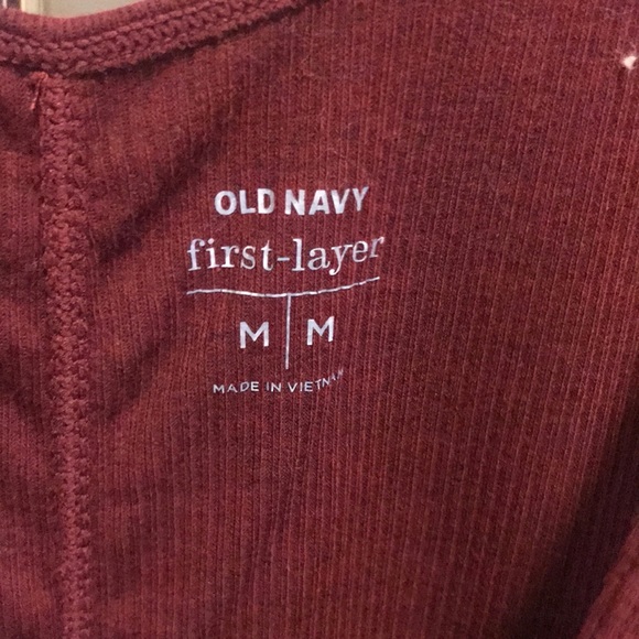 Old Navy Burgundy Button Tank - Picture 2 of 2